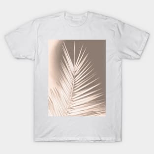 Palm leaf print, earth colors, chalk effect T-Shirt